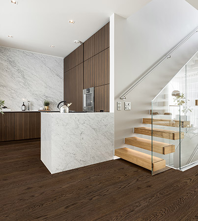 Novafloor 160 Tammi Dark Chocolate 1-sauva öljyvahattu & harjattu parketti