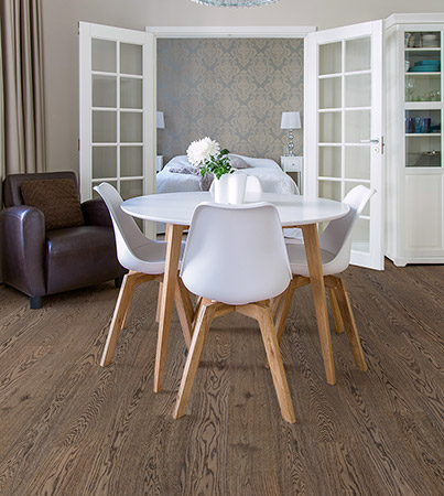 Novafloor 160 Tammi Antique Brown 1-sauva öljyvahattu & harjattu parketti