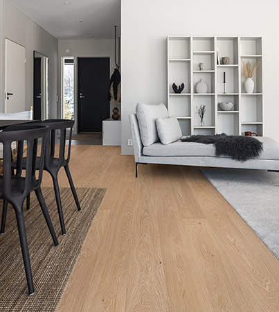 Novafloor 160 Tammi Pure Wood 1-sauva öljyvahattu & harjattu parketti