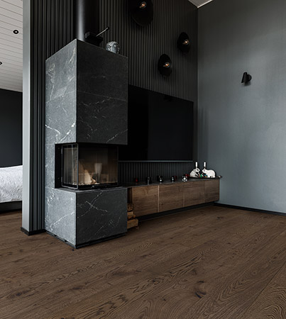 Novafloor PD 200 Tammi Rustic Dark Chocolate 1-sauva öljyvahattu & harjattu parketti