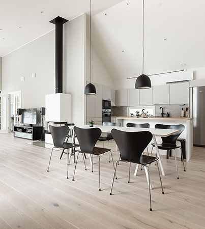 Novafloor PD 200 Tammi Rustic Polar White 1-sauva öljyvahattu & harjattu parketti