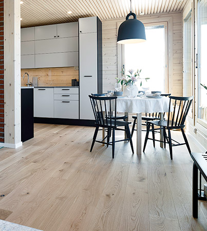 Novafloor PD 200 Tammi Rustic White Frost 1-sauva öljyvahattu & harjattu parketti