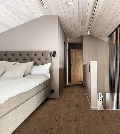 Novafloor PD 200 Tammi Rustic Light Chocolate 1-sauva öljyvahattu & harjattu parketti