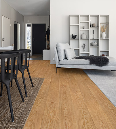 Novafloor 205 Tammi Natural Wood 1-sauva öljyvahattu & harjattu parketti