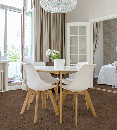 Novafloor 205 Tammi Dark Chocolate 1-sauva öljyvahattu & harjattu parketti