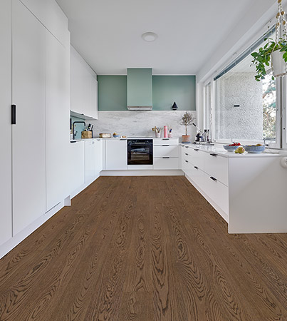 Novafloor 205 Tammi Antique Brown 1-sauva öljyvahattu & harjattu parketti