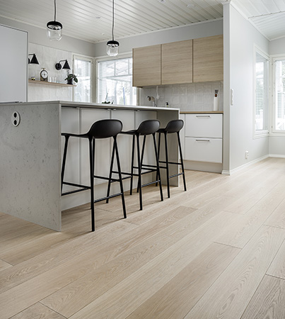 Novafloor 205 Tammi Stonewash 1-sauva öljyvahattu & harjattu parketti