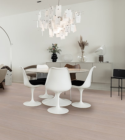 Novafloor 205 Tammi Polar White 1-sauva öljyvahattu & harjattu parketti