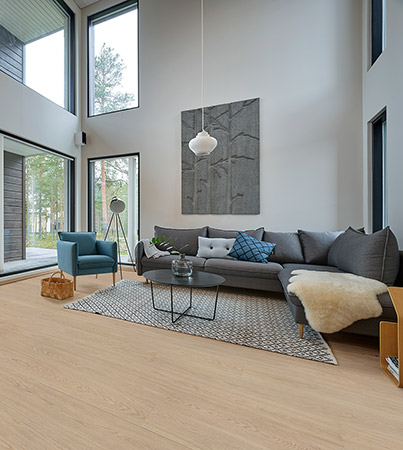 Novafloor 205 Tammi White Frost 1-sauva öljyvahattu & harjattu parketti