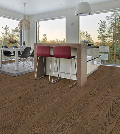 Novafloor 205 Tammi Light Chocolate 1-sauva öljyvahattu & harjattu parketti