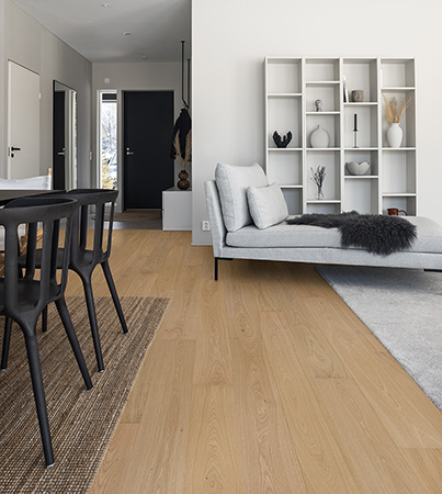 Novafloor New Classics Tammi Pure Wood 1-sauva öljyvahattu & harjattu parketti